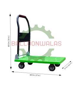 4 Wheel Plastic Platform Trolley 150 kg