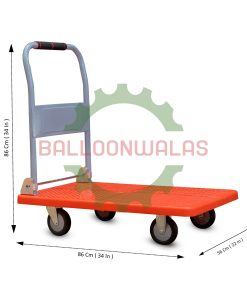 4 Wheel Plastic Platform Trolley 250 kg
