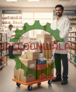 4 Wheel Plastic Platform Trolley 150 kg - Orange