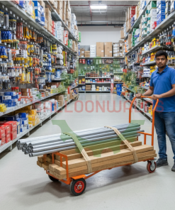 4 Wheel BEJLO Cart Trolley with Sack Base and Lockable Wheels