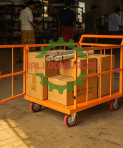 MS Cage Trolley with Door Opening and Lockable Wheels