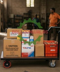 Heavy Duty Platform Trolley 4 Wheel with Foldable Handle and 600kg Capacity