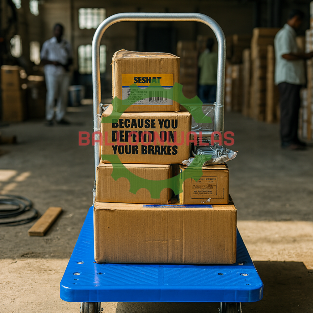 4 Wheel Plastic Platform Trolley 300 kg – Blue