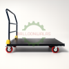 Platform Trolley 4 Wheel Large with Foldable Handle and 600kg Capacity
