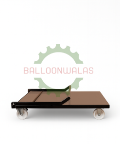 Heavy Duty Platform Trolley 4 Wheel with Foldable Handle and 600kg Capacity