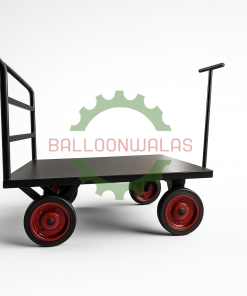 Heavy-Duty Square Platform Trolley – 4 Wheel Steering Type
