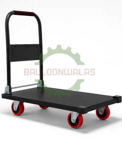 Balloonwalas Heavy-Duty MS Platform Trolley – 300 Kg Load Capacity | Industrial Warehouse Cart