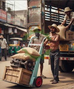 Balloonwalas Heavy-Duty 2-Wheel Hand Truck – 300 Kg Capacity Industrial Goods Cart