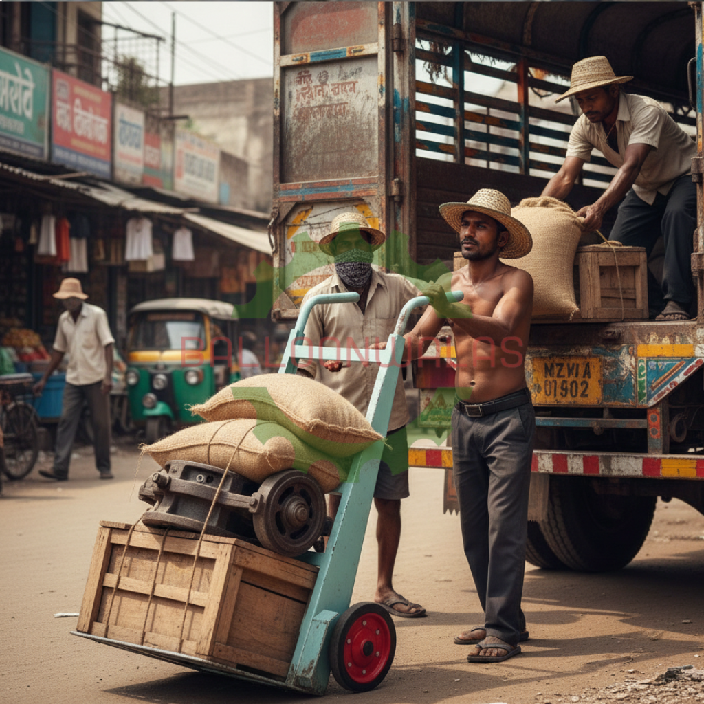 Balloonwalas Heavy-Duty 2-Wheel Hand Truck – 300 Kg Capacity Industrial Goods Cart