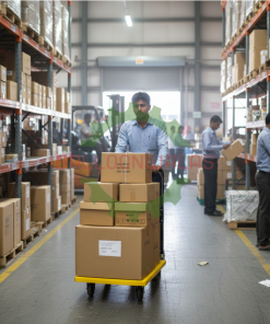 Plastic Platform Folding Trolley with Metal Reinforced Base – 4 Wheel, 27.5″ × 18.5″, 150 Kg Capacity