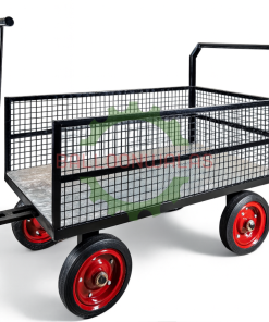 1000 Kg Heavy-Duty Mesh Wagon Trolley with Open Front & Dual Handles – 48″ × 30″