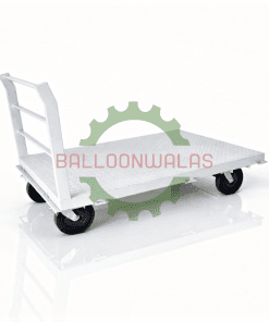 Balloonwalas™ 1500 kg Heavy-Duty Commercial Platform Trolley (6 ft × 4 ft) with 12″ × 2″ Lockable Heavy-Duty Wheels