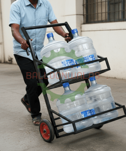 Heavy-Duty 4-Bottle Water Delivery Trolley