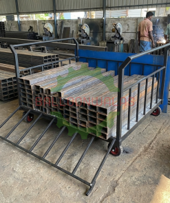 Balloonwalas™ Heavy-Duty Industrial-Grade Platform Trolley with Side-Opening Railings