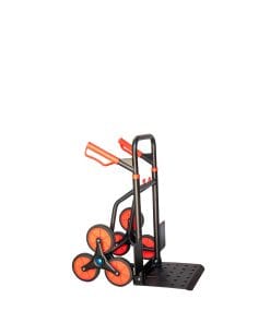 Heavy Duty Stair Climbing Trolley (300KG) – Foldable Aluminium Hand Truck with 6 Wheels | Industrial Stair Climber Cart Chennai | Balloonwalas™