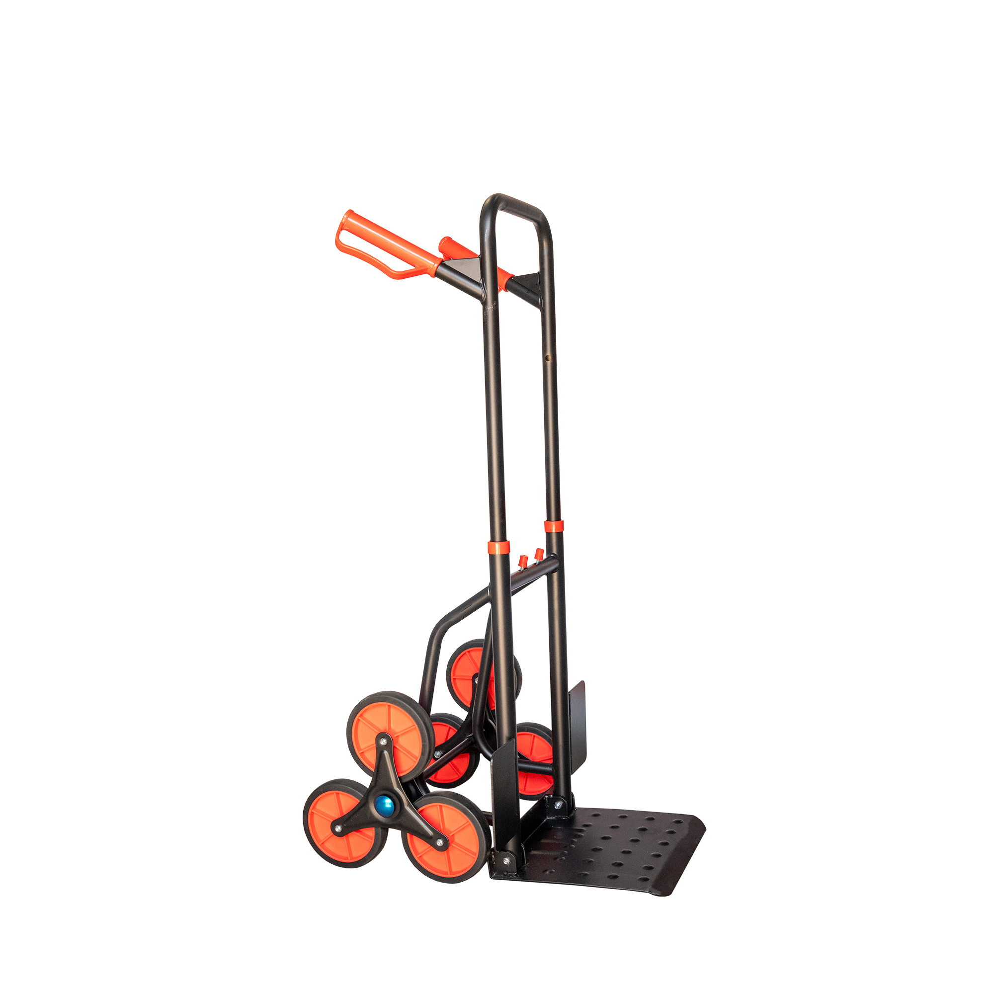 Balloonwalas™ 300KG Heavy Duty Stair Climbing Trolley – Foldable Alloy Steel Hand Truck (6 Wheels)