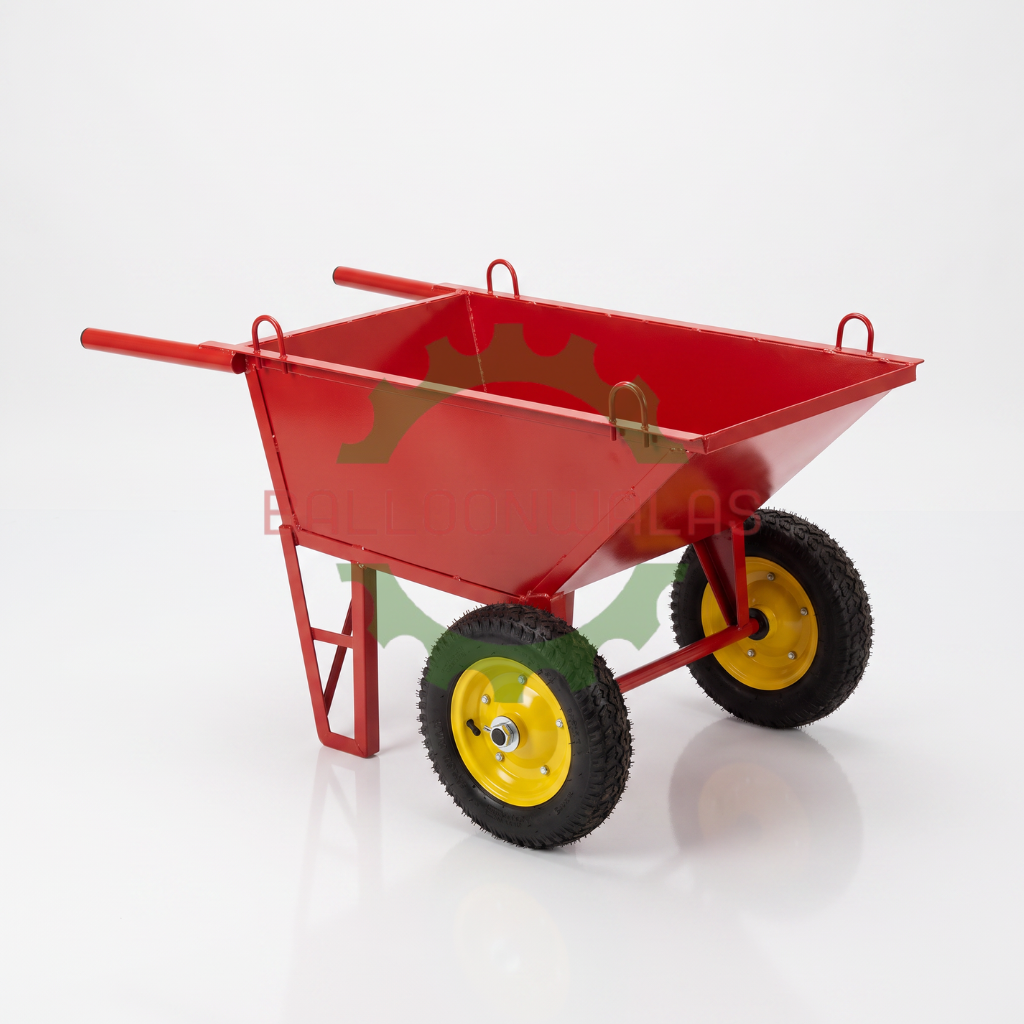 balloonwalas-com-double-wheelbarrow-trolley-heavy-duty-200kg-red